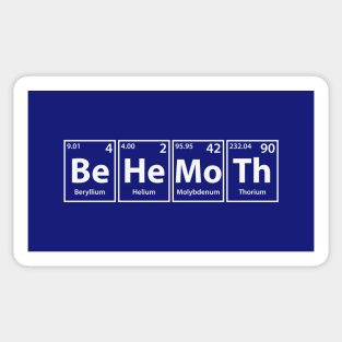 Behemoth (Be-He-Mo-Th) Periodic Elements Spelling Sticker
